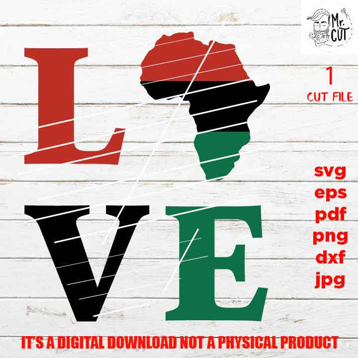 love africa, shirt vector design, Black woman svg, black king queen quotes saying PNG, Dxf, pdf, jpg, eps,