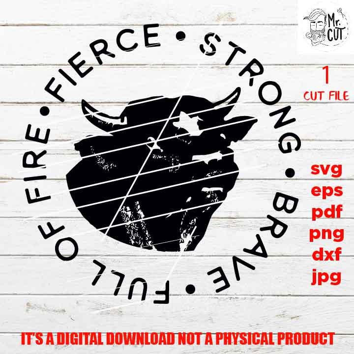 bull cattle svg file, cows strong brave fierce SVG Cut file, Print png 300 dpi, cattle shirt vector design, love bull, dad svg, grandpa