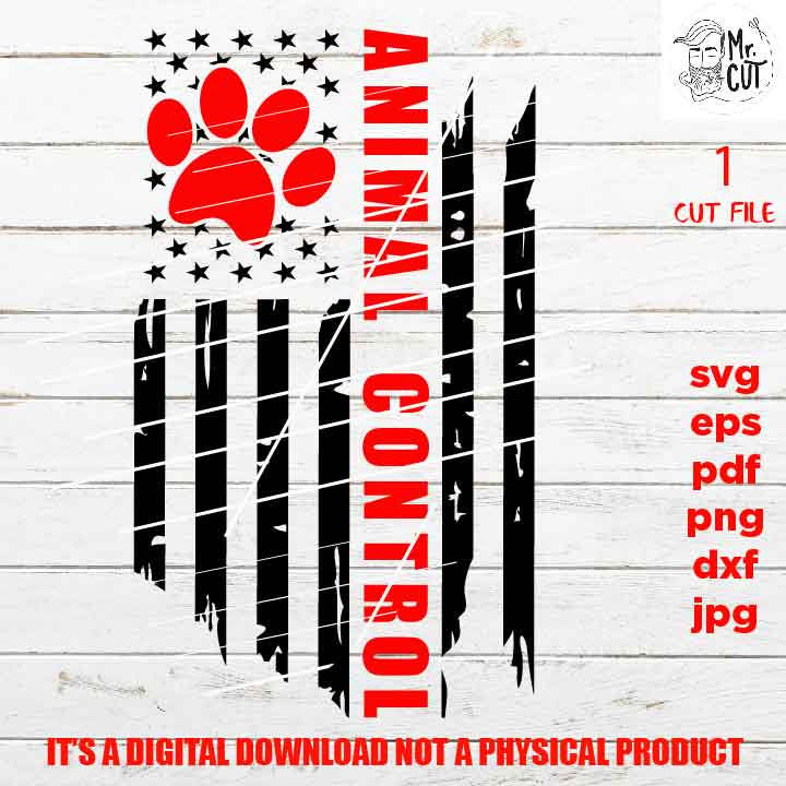 USA flag svg, animal control Flag shirt vector design, sign, animal controller idea gift, Distressed Flag Svg, PNG, Dxf, eps, pdf usa flag