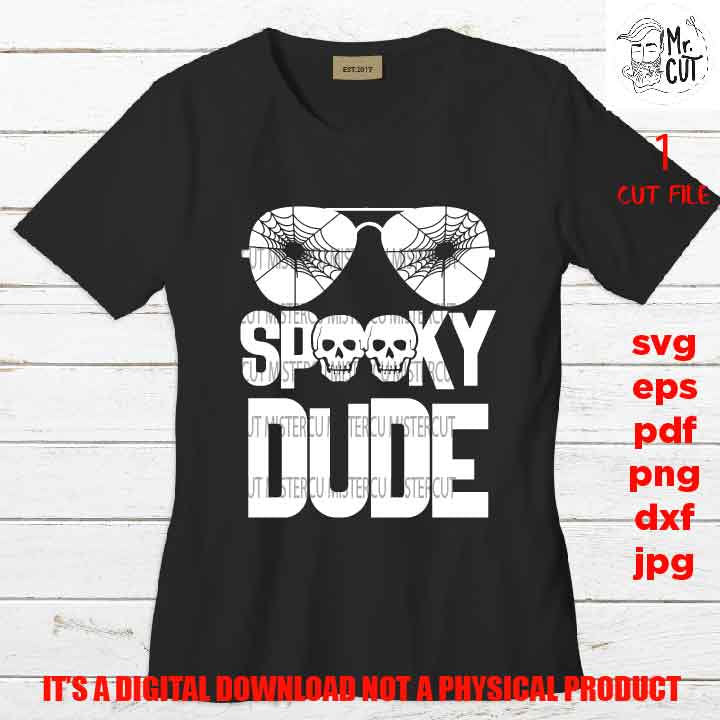 spooky dude design, halloween boy shirt vector design svg, png high resolution, DxF, EpS, cut file, jpg, pdf, halloween sign or shirt svg