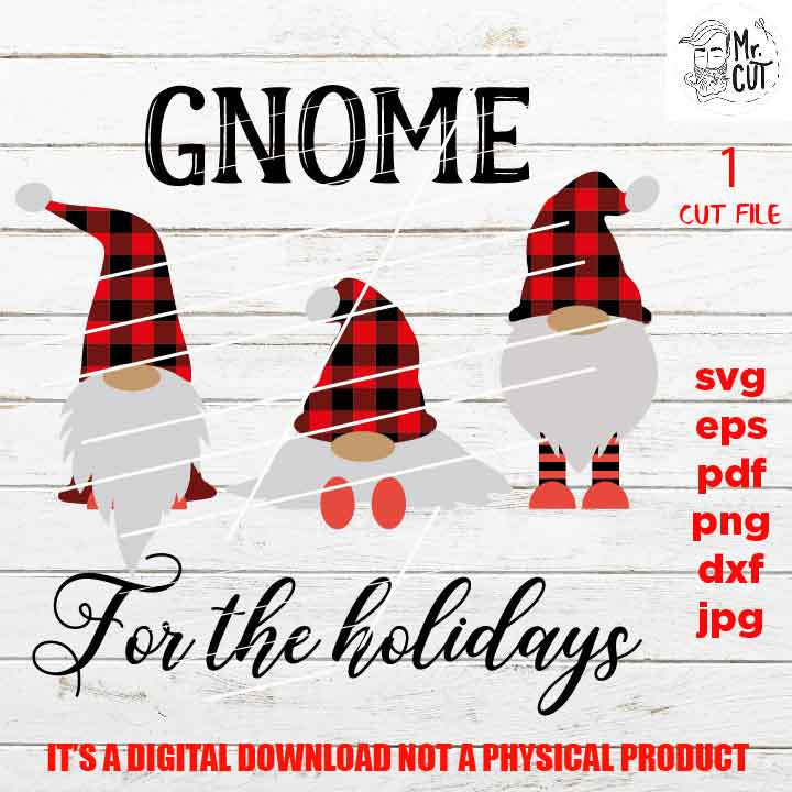 Christmas SVg, gnome for the holidays SVG, Candy Cane Kids Christmas Svg, Winter Shirt, Snow Cute, Santa, DxF, EpS, cut file, jpg, png