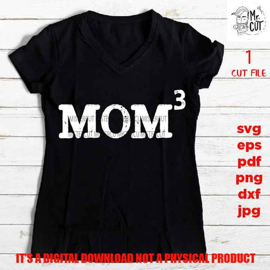 mom cubed svg, Motherhood Download, Mom Life cut file, DXF, EpS, jpg & png high resolution, pdf, gift for mom Svg, shirt vector design