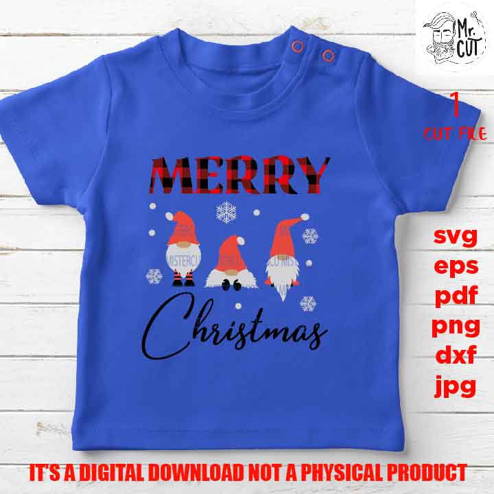 Merry Christmas SVG, gnomes SVG, santa claus Christmas Svg, Winter Shirt, Snow Cute, DxF, pdf EpS, cut file, jpg, png high resolution