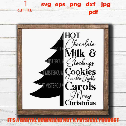 Christmas Tree Svg, Rustic Christmas, Home Decor and Farmhouse Wall DxF, EpS, cut file, jpg mirrored, png, christmas dxf