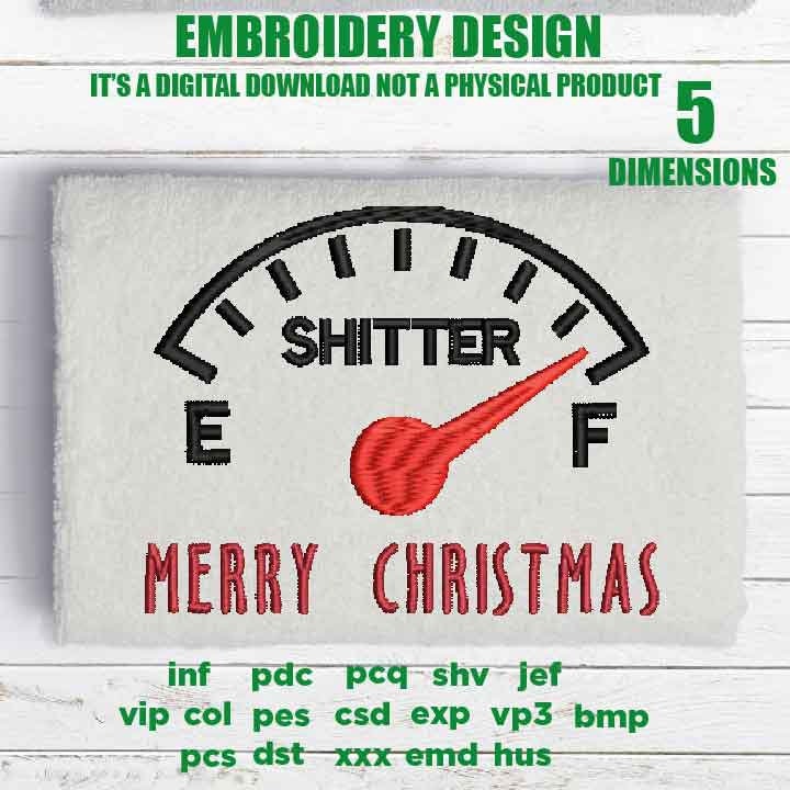 mature, Machine Embroidery, Christmas Vacation, Merry Christmas, Shitters Full, Funny Winter gift idea xxx, hus & more, embroidery files