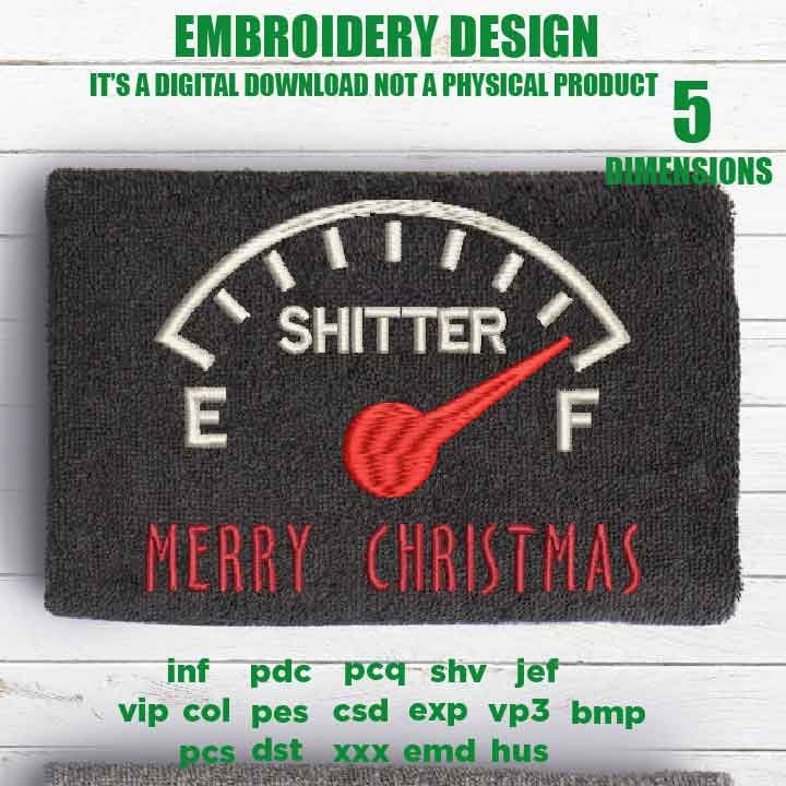 mature, Machine Embroidery, Christmas Vacation, Merry Christmas, Shitters Full, Funny Winter gift idea xxx, hus & more, embroidery files