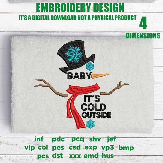 Machine Embroidery, snowman, Funny, Christmas gift idea xxx, hus & more,  embroidery files PES, xxx, hus and more, winter pes