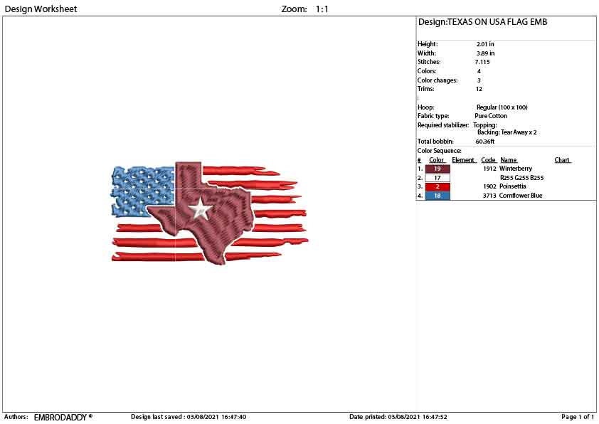 Machine Embroidery,TEXAS on USA flag, friendship flag, american  gift idea PES, xxx, hus & more, embroidery files, patriotic