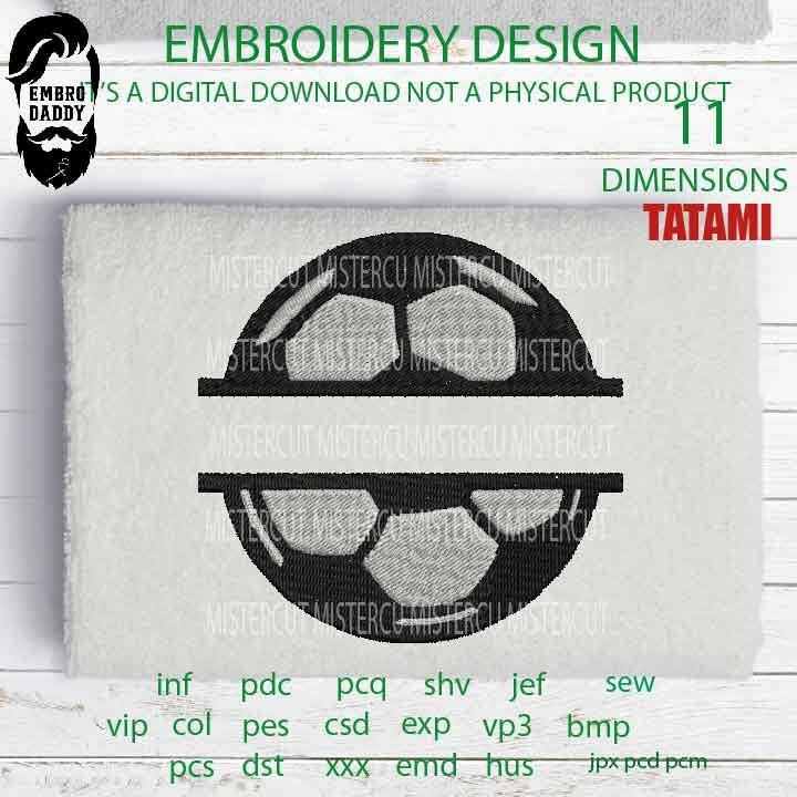 Machine Embroidery, soccer ball split gift idea PES, split frame xxx, hus & more, embroidery files , husband pes