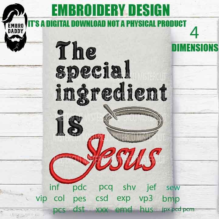 Machine Embroidery, special ingredients Christ embroidery files, christian, gift idea PES, xxx, hus & more, embroidery files, easter