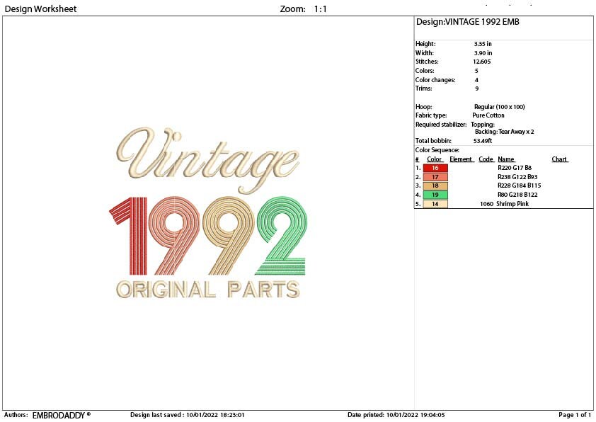 Machine Embroidery, Vintage 1992 Original parts pes,  birthday funny embroidery files, gift idea PES, xxx, hus & more