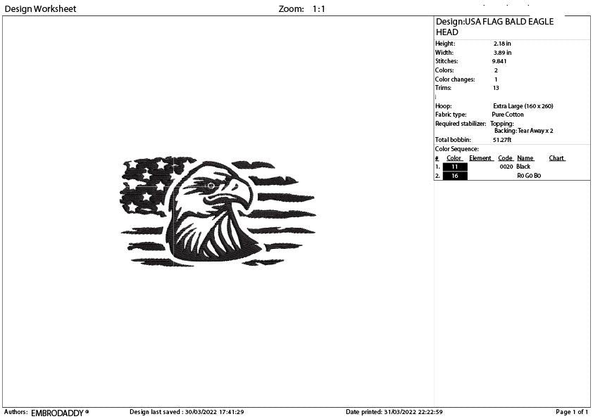 Machine Embroidery, USA flag eagle head Embroidery files, american gift idea PES, xxx, hus & more, embroidery files, patrioticd