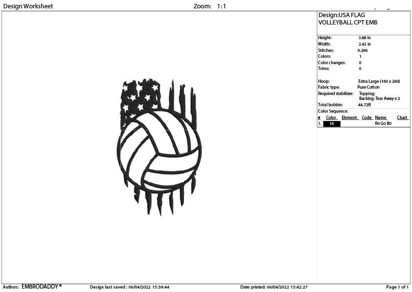 Machine Embroidery, USA flag Volleyball Embroidery files, gift idea PES, xxx, hus & more, embroidery file