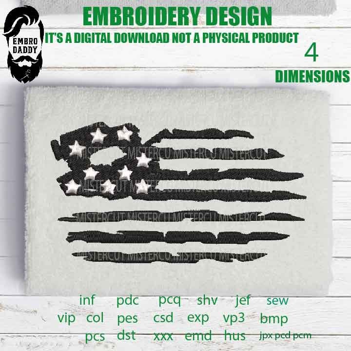 Machine Embroidery, usa flag offroad embroidery files, American Flag gift idea PES, xxx hus & more, patriotic, fathers day gift idea, Dad