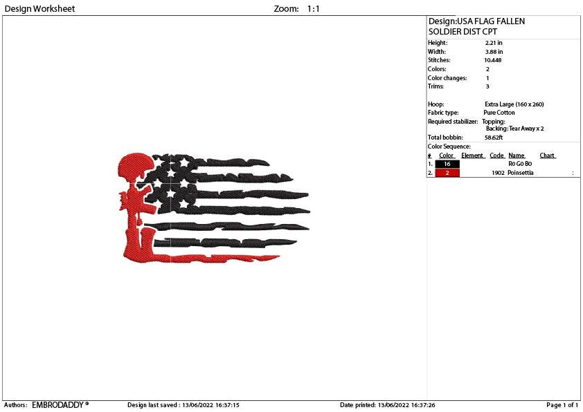 Machine Embroidery, Usa flag fallen soldier pes files, American Flag gift idea PES, xxx hus & more, patriotic, fathers day, Dad